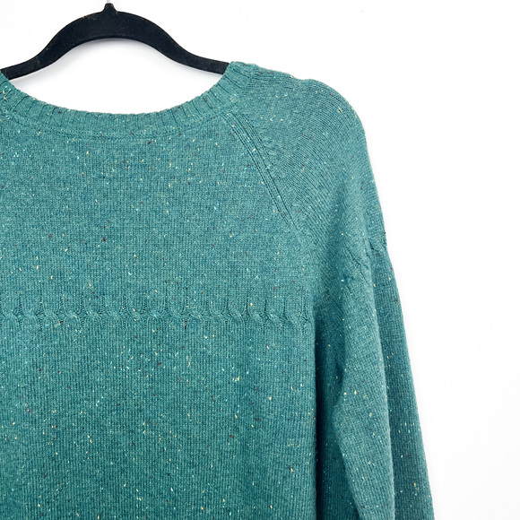 Windriver Long Sleeve Green Speckled Knit Sweater - Picture 7 of 8